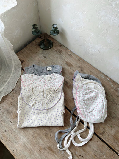 Freesia Bodysuit & Bonnet Set