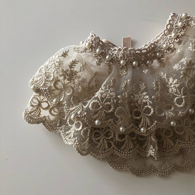 Vintage Pearl Frill Neck Collar