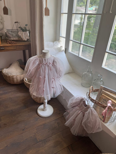 M Ribbon Dress _2 Colors