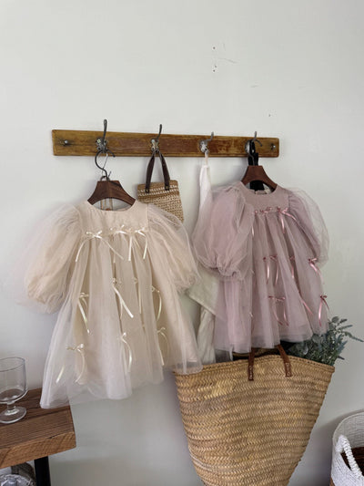 M Ribbon Dress _2 Colors