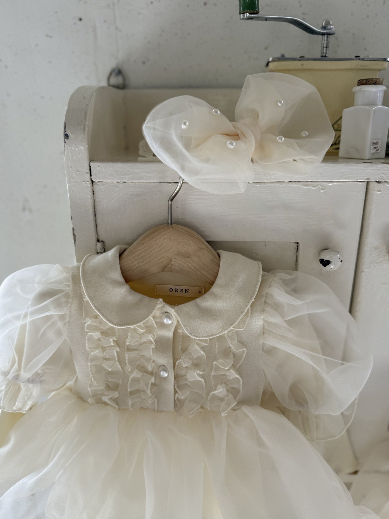 Eloise Organza Dress_  Cream