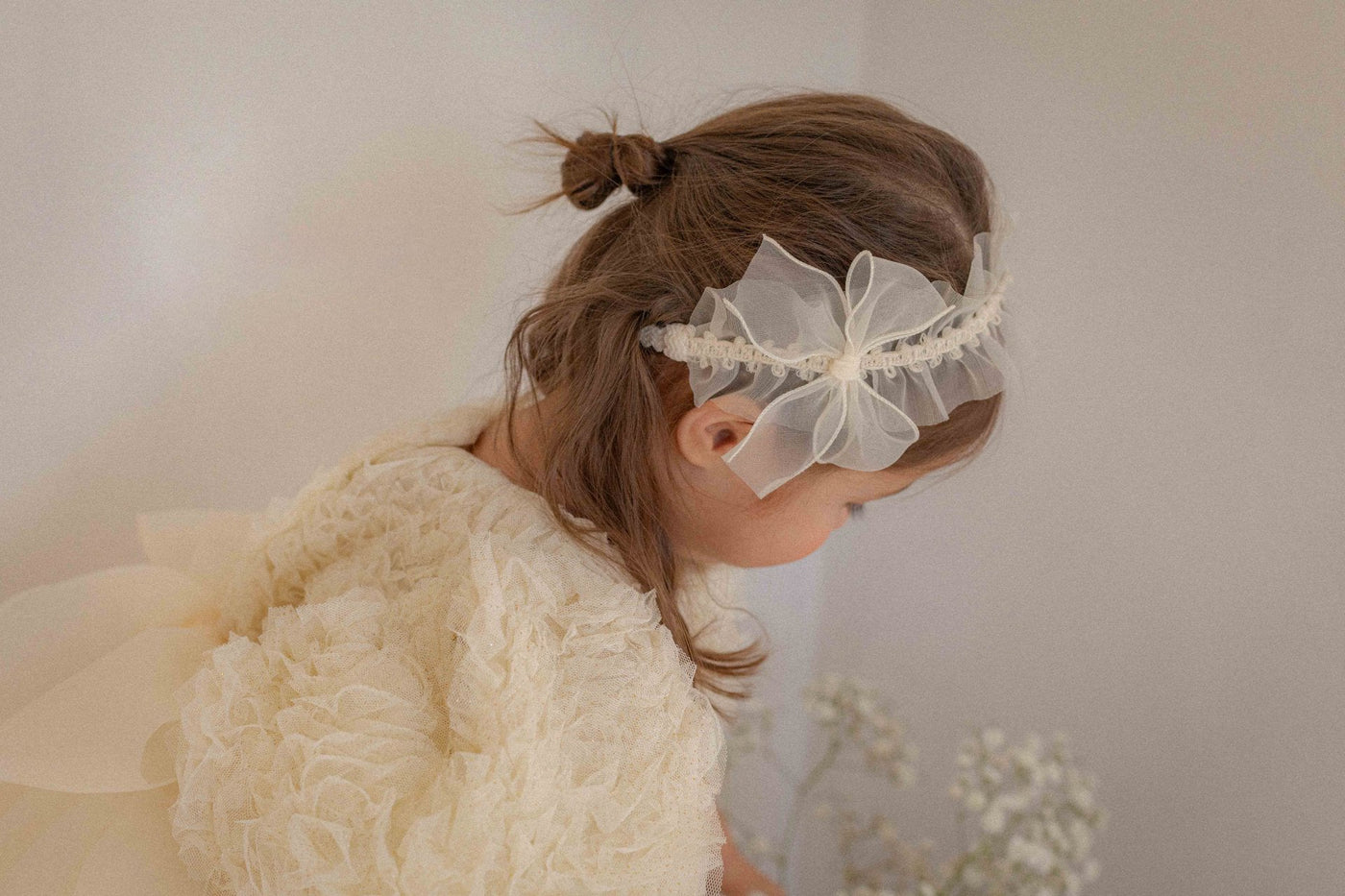 Shiny Organza Wrinkle Headband(Pre-Order)