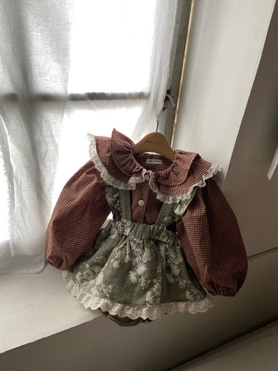Frill Suspender Skirt Bloomer