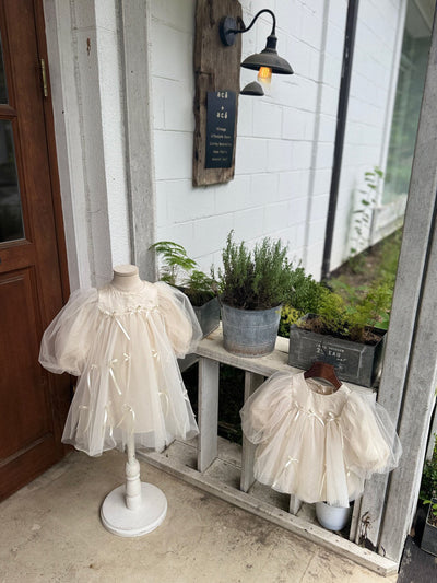 M Ribbon Dress _2 Colors