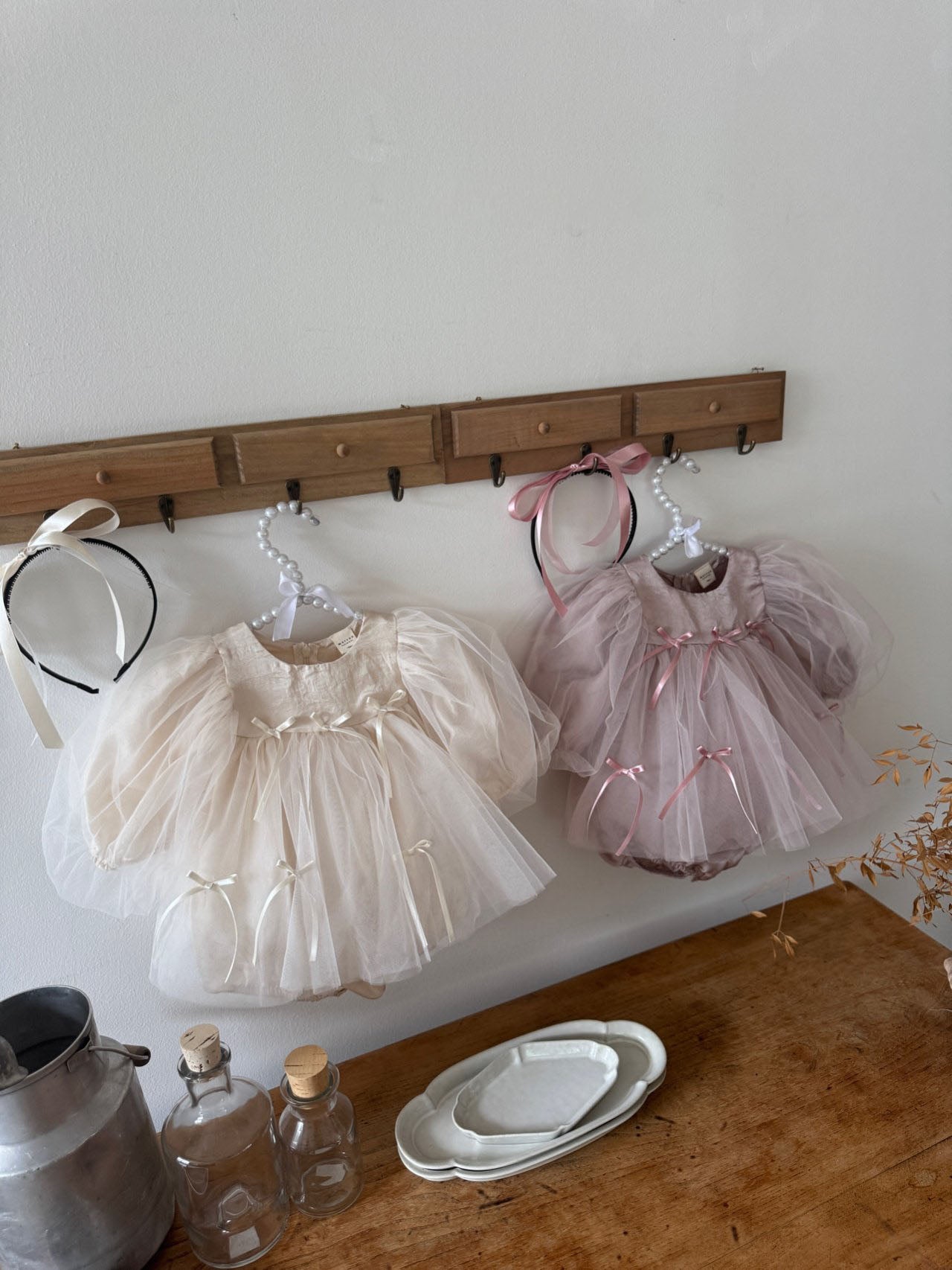 M Ribbon Dress Romper_ 2 Colors