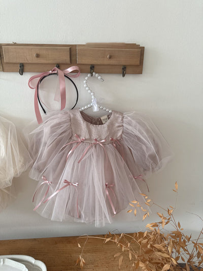 M Ribbon Dress Romper_ 2 Colors