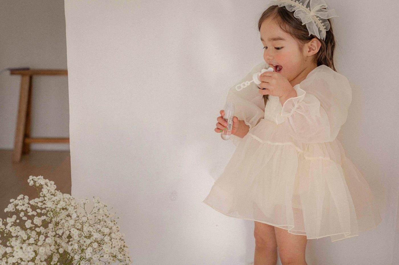 Sey Organza Dress Romper _Cream (Pre-Order)