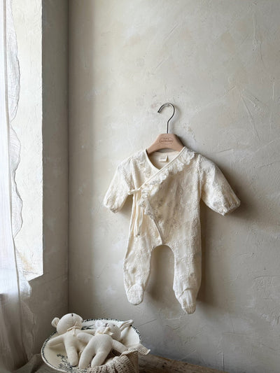 Lace Cozy Suit from Newborn size