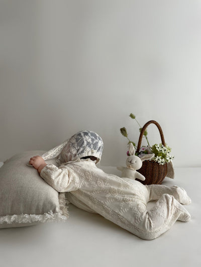 Lace Cozy Suit from Newborn size