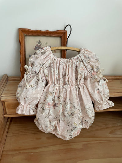 Misty Eyelet Romper _Pink