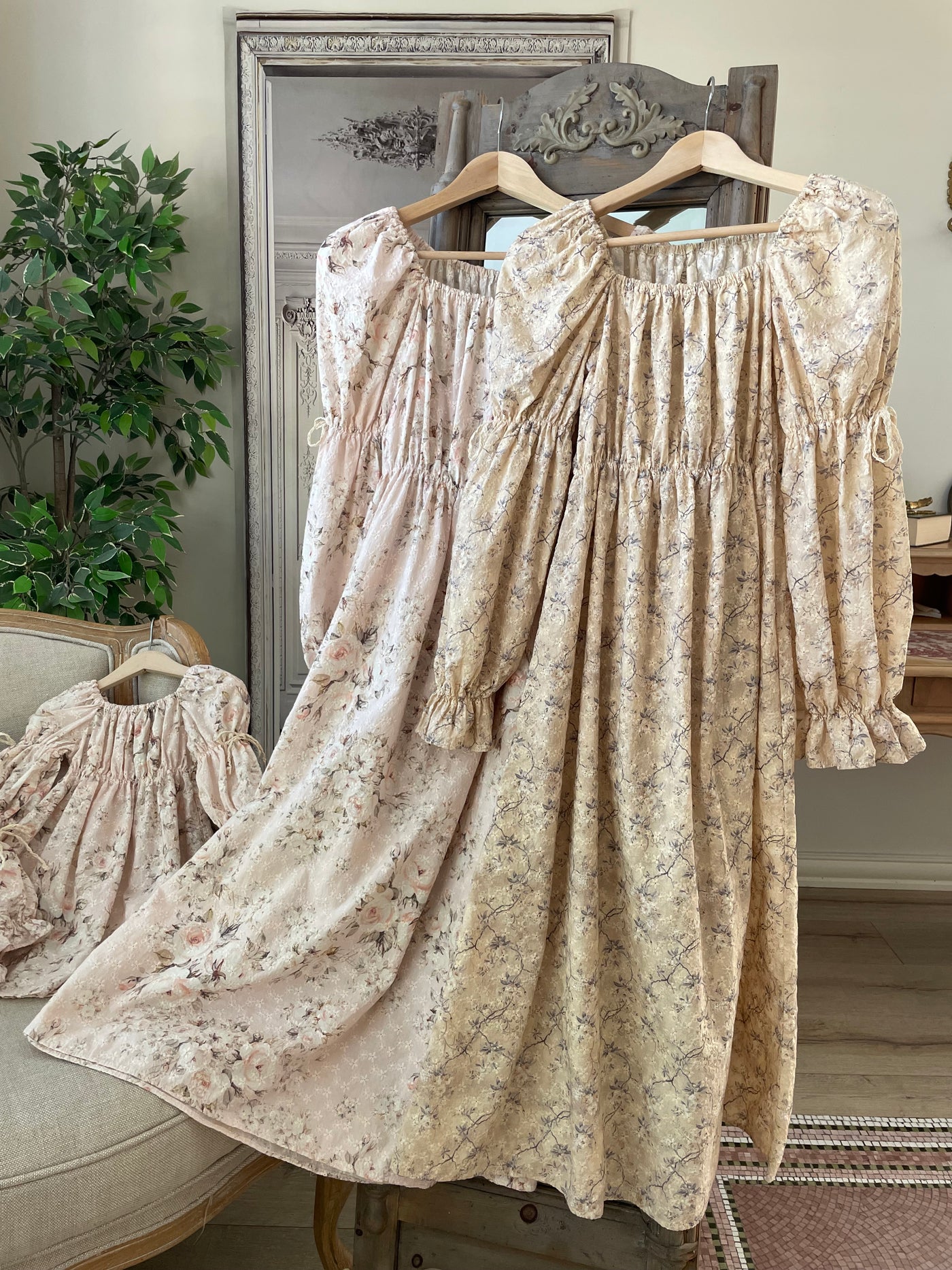 Misty Eyelet Adult Dress _Beige
