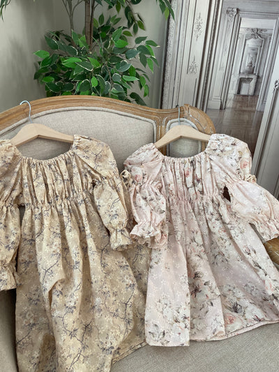 Misty Eyelet Dress _Beige