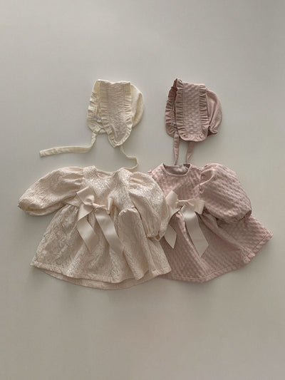 Grace Dress & Bonnet Set _2 Colors