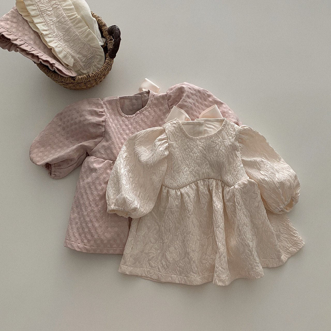 Grace Dress & Bonnet Set _2 Colors