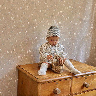 Toile de Romper_Grey Floral