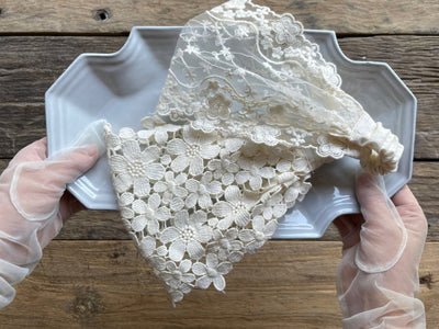 Wide Lace Headband_ 2 Types