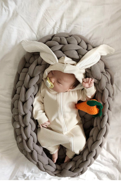 Lala Bunny Hood Suit _Ivory
